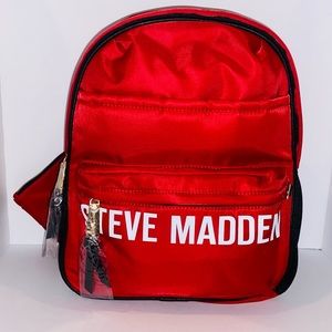 Red Steve Madden Backpack